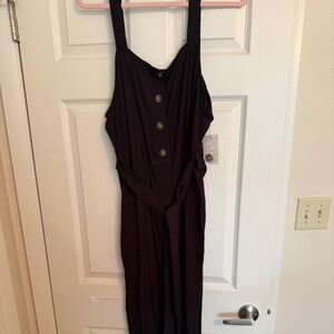 NINE WEST black jumpsuit with buttons (NEW WITH TAGS)  SIze XXL